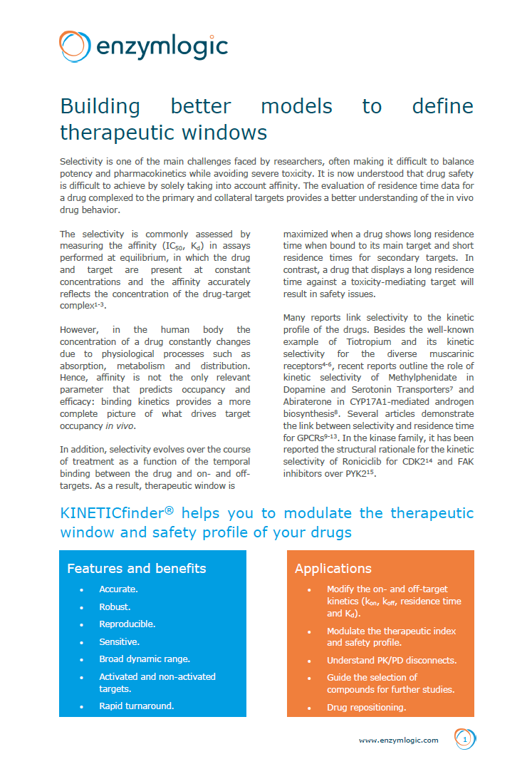 Building better models to define therapeutic windows