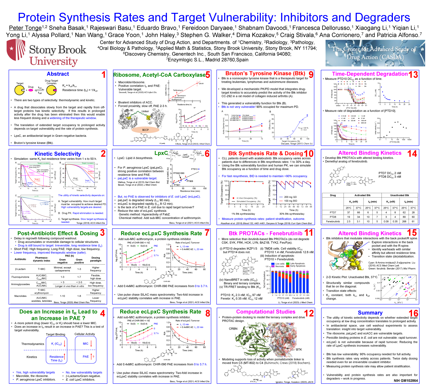 Protein Synthesis Rates and Target Vulnerability: Inhibitors and Degraders